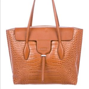 Tod’s Medium Joy Tote Embossed Camel Color